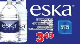 Marché Bonichoix ESKA NATURAL SPRING OR DEMINERALIZED WATER offer