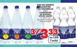 Marché Bonichoix ESKA Carbonated or Natural Spring Water offer