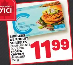 Marché Bonichoix COMPLIMENTS ÉQUILIBRE FROZEN CHICKEN BURGERS offer