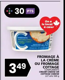 Rachelle-Bery Grocery COMPLIMENTS CREAM CHEESE OR COTTAGE CHEESE offer