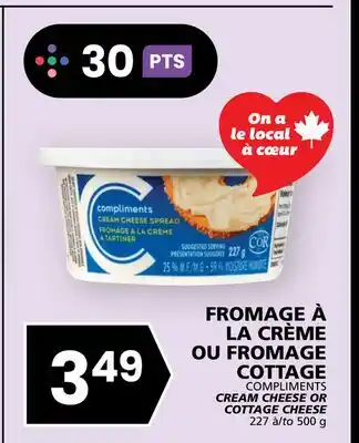 Rachelle-Bery Grocery COMPLIMENTS CREAM CHEESE OR COTTAGE CHEESE offer