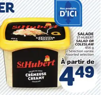 Marché Bonichoix ST-HUBERT SALAD OR COLESLAW offer