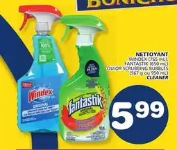 Marché Bonichoix WINDEX (765 mL), FANTASTIK (650 mL) OR SCRUBBING BUBBLES (567 g ou 950 mL) CLEANER offer