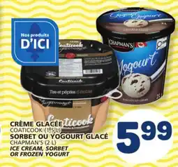 Marché Bonichoix COATICOOK (1.5 L), CHAPMAN'S (2 L) ICE CREAM, SORBET OR FROZEN YOGURT offer