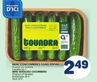 Marché Bonichoix MINI SEEDLESS CUCUMBERS offer