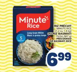 Marché Bonichoix MINUTE RICE (1,2 ou 1,4 kg) TILDA (907 g) PRECOOKED OR BASMATI RICE offer