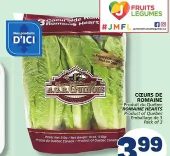 Marché Bonichoix ROMAINE HEARTS offer