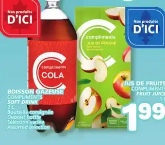 Marché Bonichoix COMPLIMENTS SOFT DRINK offer