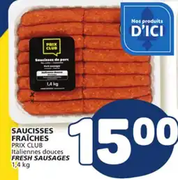 Marché Bonichoix FRESH SAUSAGES offer