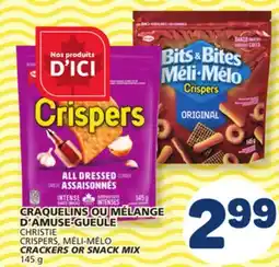 Marché Bonichoix CHRISTIE CRISPERS, MÉLI-MÉLO CRACKERS OR SNACK MIX offer