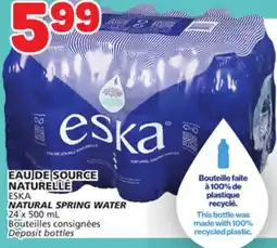 Marché Bonichoix ESKA NATURAL SPRING WATER offer