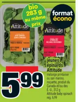 Super C jeunes épinards Attitude | Attitude baby spinach offer
