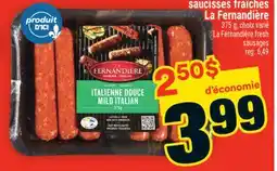 Super C saucisses fraîches La Fernandière |La Fernandière fresh sausages offer