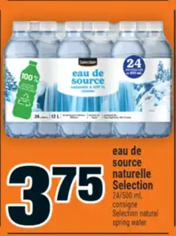 Super C eau de source naturelle Selection | Selection natural spring water offer