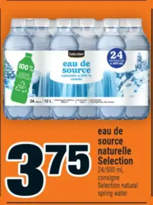 Super C eau de source naturelle Selection | Selection natural spring water offer