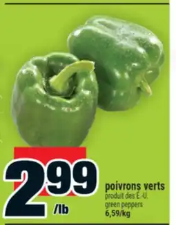 Super C poivrons verts | green peppers offer