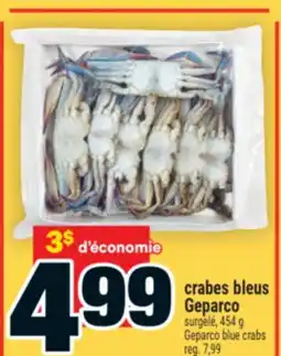 Super C crabes bleus Geparco | Geparco blue crabs offer