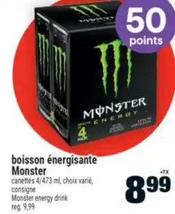 Super C BOISSON ÉNERGISANTE MONSTER | MONSTER ENERGY DRINK offer