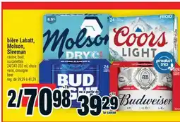 Super C bière Labatt, Molson, Sleeman | beer offer