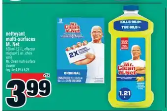 Super C nettoyant multi-surfaces M. Net | Mr. Clean multi-surface cleaner offer