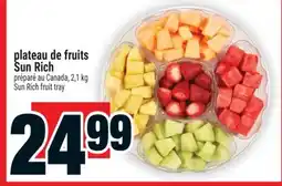 Super C plateau de fruits | Sun Rich fruit tray offer