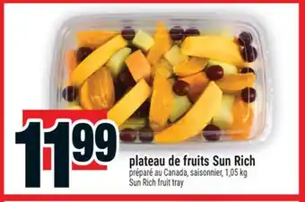 Super C plateau de fruits Sun Rich | Sun Rich fruit tray offer
