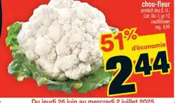Super C chou-fleur | cauliflower offer