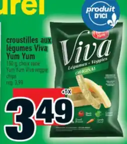 Super C croustilles aux légumes Viva Yum Yum | Yum Yum Viva veggie chips offer