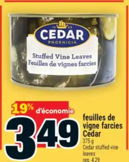 Super C feuilles de vigne farcies Cedar | Cedar stuffed vine leaves offer