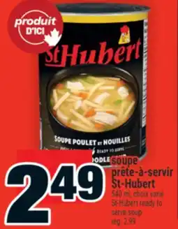 Super C soupe prête‑à‑servir St‑Hubert | servir St-St-ready to serve soup offer