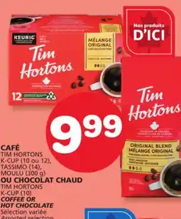 Marches Tradition TIM HORTONS K-CUP (10) COFFEE OR HOT CHOCOLATE offer