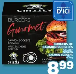 Marches Tradition GRIZZLY FROZEN SALMON BURGERS offer