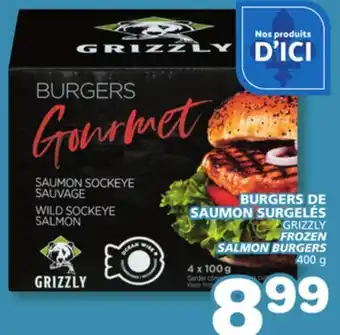 Marches Tradition GRIZZLY FROZEN SALMON BURGERS offer