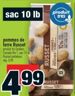 Super C POMMES DE TERRE RUSSET | RUSSET POTATOES offer