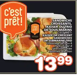 Marches Tradition C'EST PRÊT! KAISER OR CRESCENT SANDWICHES OR SUBMARINE TRIO offer