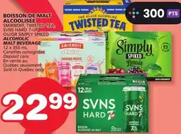 Marches Tradition SMIRNOFF, TWISTED TEA, SVNS HARD 7-UP OR SIMPLY SPIKED ALCOHOLIC MALT BEVERAGE offer