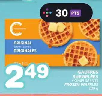 Marches Tradition COMPLIMENTS FROZEN WAFFLES offer