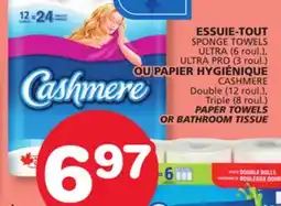 Marches Tradition SPONGE TOWELS ULTRA (6 roul.), CASHMERE Double (12 roul.), PAPER TOWELS OR BATHROOM TISSUE offer