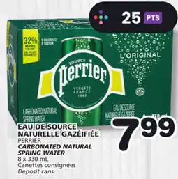 Marches Tradition PERRIER CARBONATED NATURAL SPRING WATER offer