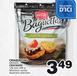 Marches Tradition GRISSOL CRACKERS offer