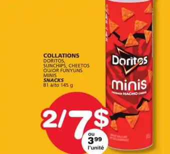Marches Tradition DORITOS, SUNCHIPS, CHEETOS OU/OR FUNYUNS MINIS SNACKS offer
