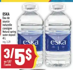 Marché Adonis ESKA Eau de source naturelle | Natural spring water deposit offer