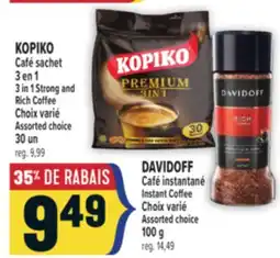 Marché Adonis KOPIKO CAFÉ SACHET 3 EN 1 | KOPIKO 3 IN 1 STRONG AND RICH COFFEE offer