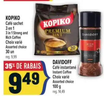 Marché Adonis KOPIKO CAFÉ SACHET 3 EN 1 | KOPIKO 3 IN 1 STRONG AND RICH COFFEE offer