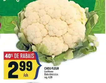 Marché Adonis CHOU-FLEUR | CAULIFLOWER offer