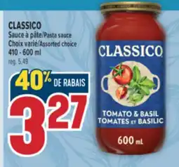 Marché Adonis CLASSICO SAUCE À PÂTE | CLASSICO PASTA SAUCE offer