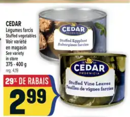 Marché Adonis CEDAR LÉGUMES FARCIS | CEDAR STUFFED VEGETABLES offer