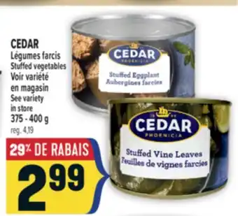 Marché Adonis CEDAR LÉGUMES FARCIS | CEDAR STUFFED VEGETABLES offer
