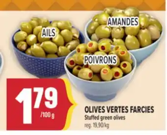 Marché Adonis OLIVES VERTES FARCIES | STUFFED GREEN OLIVES offer