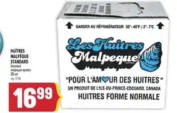 Marché Adonis HUÎTRES MALPÊQUE STANDARD | STANDARD MALPEQUE OYSTERS offer